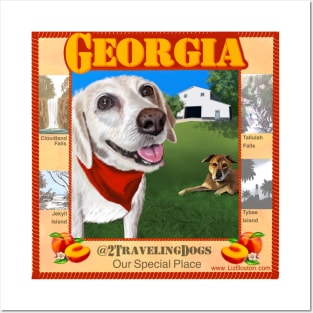 2 Traveling Dogs - Georgia Posters and Art